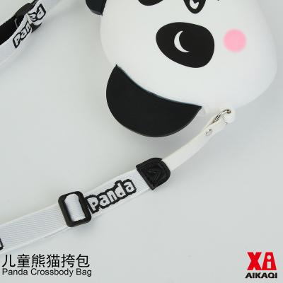 China Silicone Cartoon Panda Shape Cross Body Bag Silicone Materials Pouch For Kids Good Quality Silicon Bag Purse For Young Girls for sale