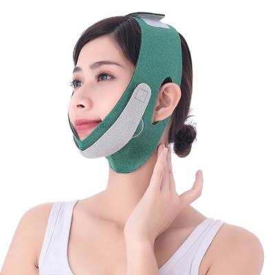 China Portable Hot Sale Facial Massager Reduce Line Double Chin V Cutout Stretching Bandage Face Lift Band Elastic Compression Female Slimming Belt for sale