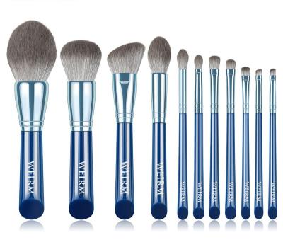 China 2022 Unique 11 Pieces Makeup Brushes Private Label Logo Brush With Dustproof for sale