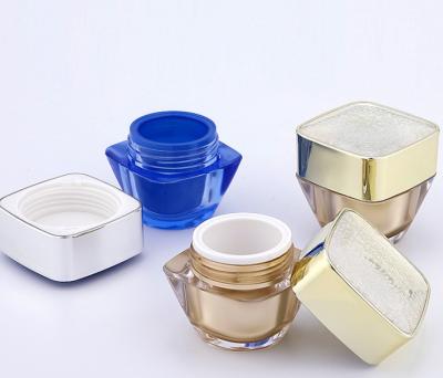 China Eco-friendly Custom Empty 5g 10g 20g 50g Colored Plastic Cream Jar Cosmetic (PCJ1) for sale