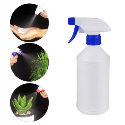 China 2021 Empty 8oz Environmental Friendly Eco-friendly 250ml 300ml 450ml 500ml 750ml 32 Ounce 1 L Blue Square HDPE Plastic Trigger Spray Bottle for sale