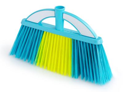 China Flexible Bristles Long Lasting Fibers Household Broom Large Straight Broom for sale