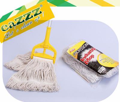 China Natural Dust Head Cotton Wet Mop / Super Absorbent industrial dust mop for sale