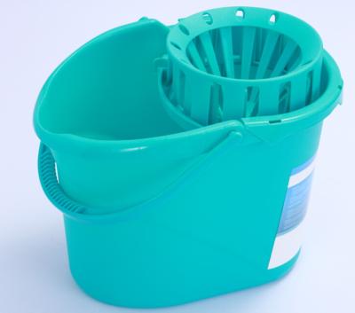 China Muliti Funtional 360 Spin Mops Squeeze Bucket With Handle / Wringer Bucket for Home 12L for sale