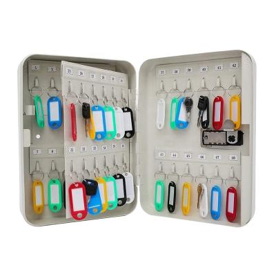 China Master Lock Key Organizer Office Home Use 48 Hooks Cabinet Wall Mount Storage Lock Box for sale