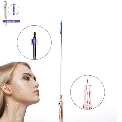 China Korea Cheek Round W Tip Adult Training Tooth 4D Skin Polydioxanone Suture 19G 100mm pdo blunt wire lit for sale