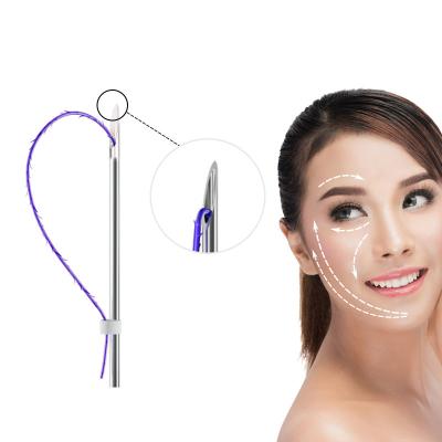 China 21G 60mm needle thread adult korea v hilos monofilament pdo face lift 3D L tooth with lasting effect for sale