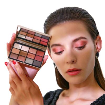 China Nude Waterproof Natural Smoky Eyeshadow Makeup Shimmer Eye Dye Makeup Eyeshadow Top Shimmer Eyeshadow for sale