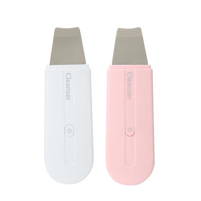 China Professional Portable Electric Facial Dead Skin Scrubber Sonic Face Cleaning Spatula Ultrasonic Face Lift Skin Peeling Machine for sale