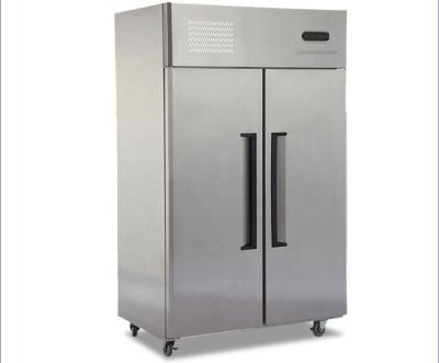 China Stainless Steel Commercial Double-temperature Large Double Door Restaurants Upright Fridge Refrigerator for sale