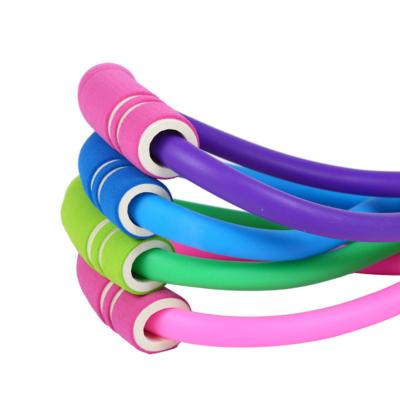 China 60*5CM Frontier Home Gym Figure 8 Shape Resistance Bands Tube Fitness Muscle Workout Exercise Yoga Tubes for sale