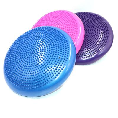 China High Quality Inflatable PVC Air Stability Fitness Yoga Massage Balance Cushion 34cm for sale