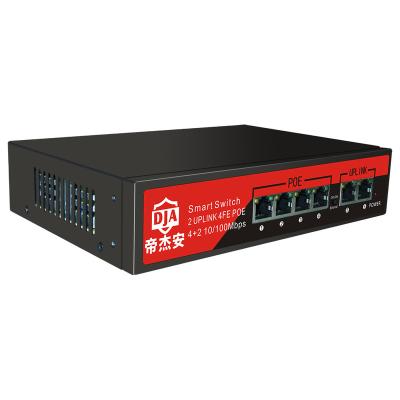 China Hot Port POE 4 10/100Mbps POE Ethernet Switch In CCTV System for sale