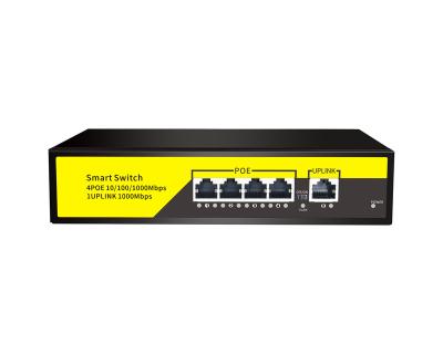 China High quality cctv surveillance security system OEM/ODM manufacture 5 port gigabit poe switch for HD cctv system for sale