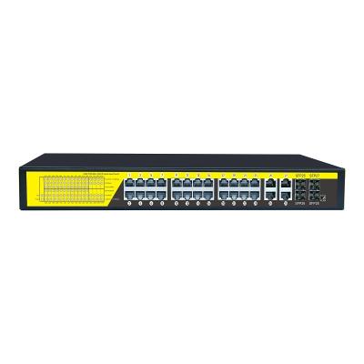 China CCTV Surveillance Security System OEM/ODM 24 Ports Gigabit Poe Current Available Switches For HD CCTV System for sale