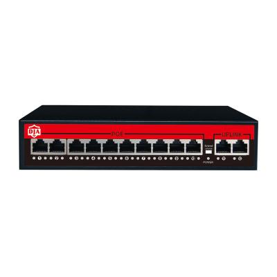 China Active POE 10 port network 48V 8port poe switch for Hikviision daahua IP cameras for sale