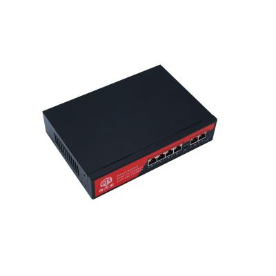 China Unmanaged POE poe switch fiber optic port 4 48V 52V network switch for cctv for sale