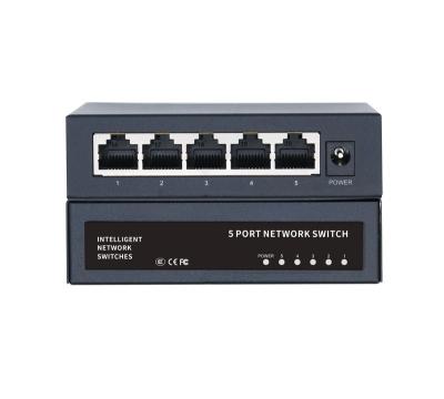 China CCTV Surveillance Security System Home Use 5 Port 10/100/1000 Mbps Mini Gigabit Ethernet Switch Factory Directly for sale