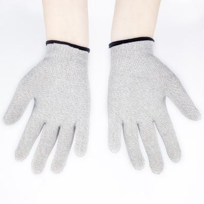 China 15% Silver Fiber And Nylon Ten / 85% Ten Fiber Conductor Electrode Unit Custom Massage Gloves For Home Care Ten Unit for sale