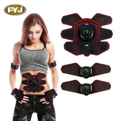 China Fitness Slimming Portable Muscle Stimulator Six Pads Gel Abs Trainer and Slimming Abdominal Trainer for Man and Women for sale