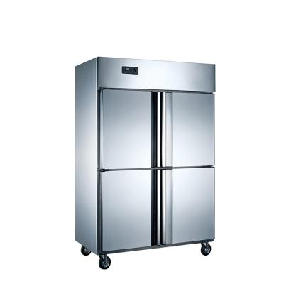 China Four doors Double-temperature Commercial Industry 4 Door Hotel Kitchen Verticalr Fridge Dual-Temperature Commercial Freezer Refrigeration Equipment for sale