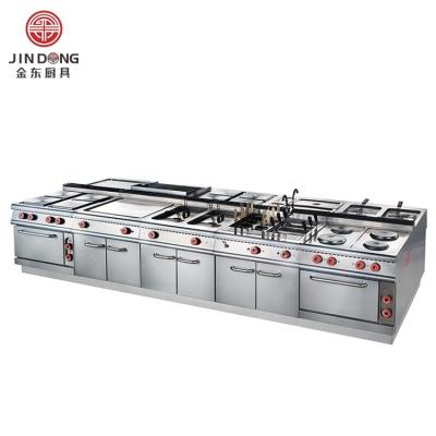 China Food Shop Commercial Kitchen Hotel Restaurant Catering Equipment Full Automatic Electronic Kitchen Central Cooking Range for sale