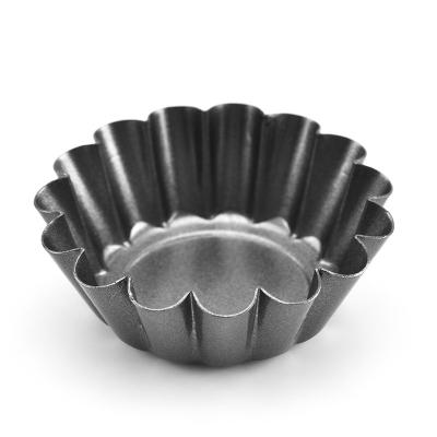 China Sustainable High Quality Non-Stick Egg Mold Carbon Steel Cheesecake Tart Cake Cutter With Flower Shape for sale