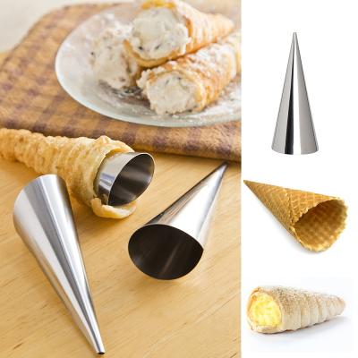 China Sustainable Cannoli Tubes Cream Cone Shaped Shaped Horn Molds Stainless Steel Mold And Tubular for sale