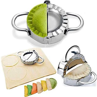 China Kitchen Viable 304 Stainless Steel Dumplings Maker Press Wrapper Dough Cutter Pie Ravioli Dumpling Mold for sale