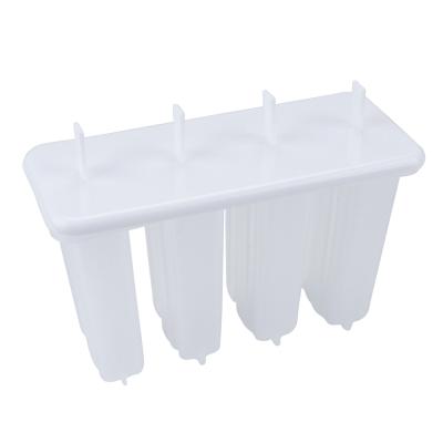 China 4pcs DIY Food Grade Freezer Mold Viable Creative Plastic Popsicle Ice Cream Mold for sale