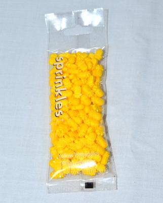 China Cake Sprinkles Decoration On Top Yellow Candy Pineapples Edible Cake Sprinkles In Pocket for sale