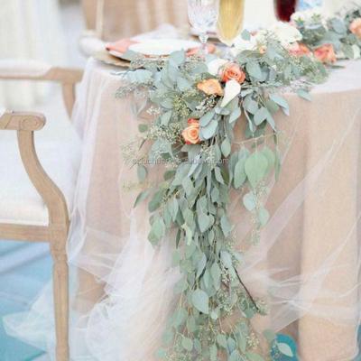 China Fancy Wedding Tablecloth Customized Overlaid Wedding Decoration Tulle Table Cloth for sale