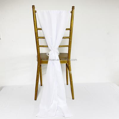 China Newest Design Romantic Fancy Chair Sashes For Weddings Ruffle Chair Sash for sale