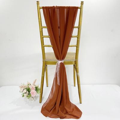 China Romantic Cheap Wedding Chair Sashes Folding Chair Sashes Ruffle Chair Sash for sale