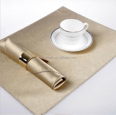 China Durable 100% Gold Hotel Wedding Party Washable Linen Luxury Dinner Towel for sale