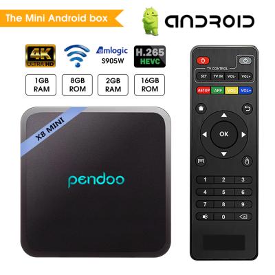 China OEM/ODM Ott TV box pendoo x8 mini set top box tv box 4K download android user manual for android for sale