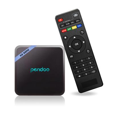 China OEM/ODM 4k Min Pendoo X8 Receiver Mini S905w 1gb 8gb Smart Android TV Box Amlogic 32gb Media Player Box for sale