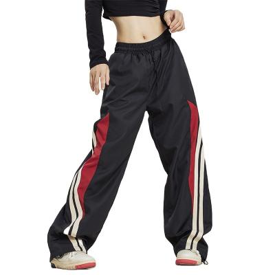 China American retro Anti-wrinkle street leggings with elastic waistband and jogging pants with high waistband and loose wide legs for sale