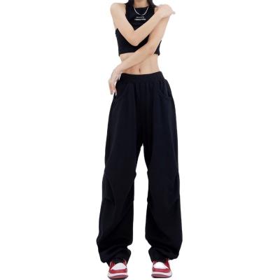 China Japanese Vintage Anti-wrinkle Jeans Girls High Waist Loose Casual Jumpsuits Black Leg Pants for sale