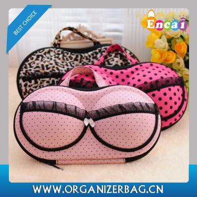 China Wholesale Fashionable Lightweight Encai EVA Bra Bag Organizer Travel Underwear Storage Bag for sale