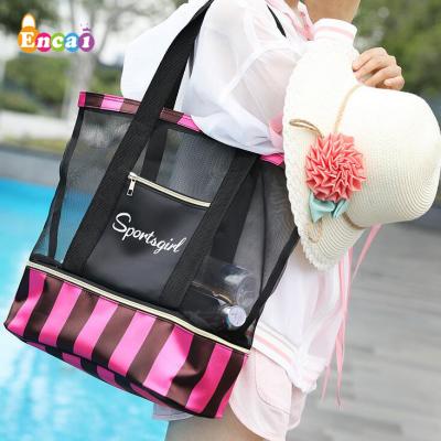 China Polyester Encai Tote Bag Fashion Box Cooler Bag Weekend Picnic Handbags for sale