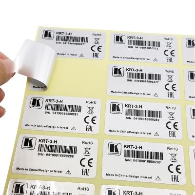 China Products Customized Barcode Label Product Barcode Sticker Box Barcode External Self Adhesive Printing for sale