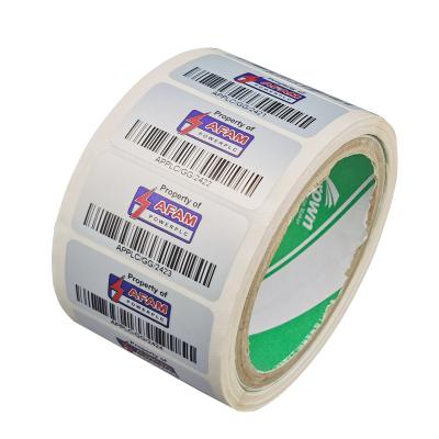 China Barcode Sticker Waterproof Logo Sticker Circular Product Label Factory Customized for sale