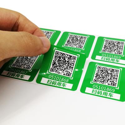 China Waterproof self-adhesive trademark QR anti-counterfeiting anti-counterfeiting code marking self-adhesive anti-counterfeiting sticker for sale