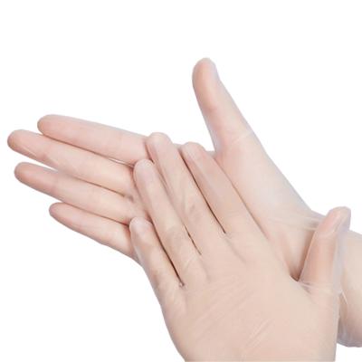 China Comfortable Clear Transparent PVC Disposable Gloves Powder Free Vinyl Gloves With Smooth Touch for sale