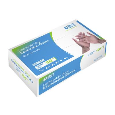 China Comfortable Exam Disposable Vinyl Powder Free PVC Gloves Disposable Transparent Gloves for sale