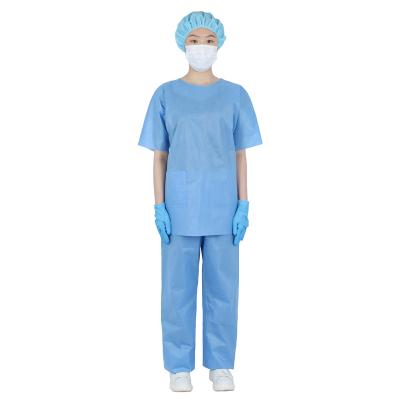 China Prevent Infection Hospital Disposable Nonwoven Uniform for sale