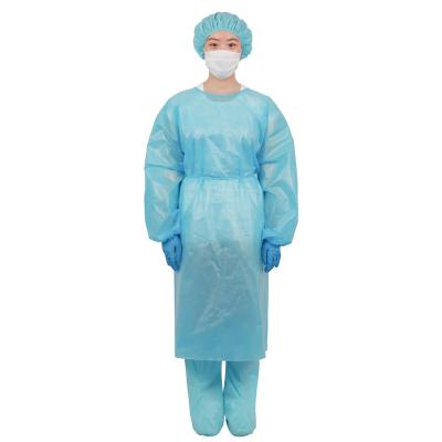 China Harmful Block Splashes Safety Disposable Clothing Water Resistance Medical Equipment Disposable Gown Isolation Uniforms for sale