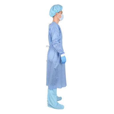 China Nefarious Block Splatter Isolation Gowns Boiler Suits Level 3 SMS Safety Hazmat Suit Disposable Coveralls for sale