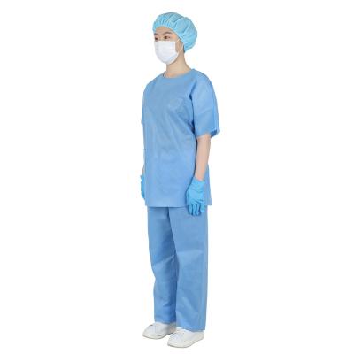 China Prevent Infection New Designs Nursing Hospital Uniforms Surgical Nurse Disposable Hospital Grade Uniforms Medical Scrubs Suit Hospital Uniform for sale